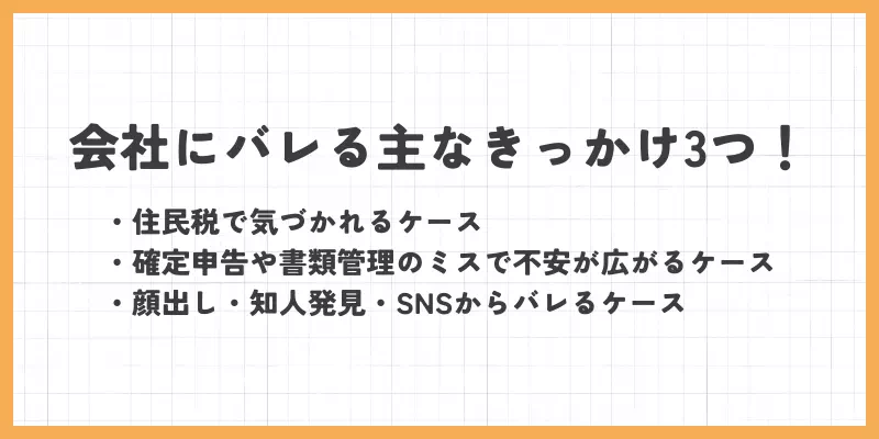 チャットレディが会社にバレる主なきっかけは?