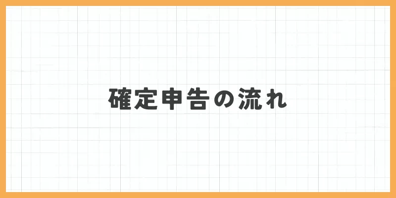 確定申告の流れのバナー