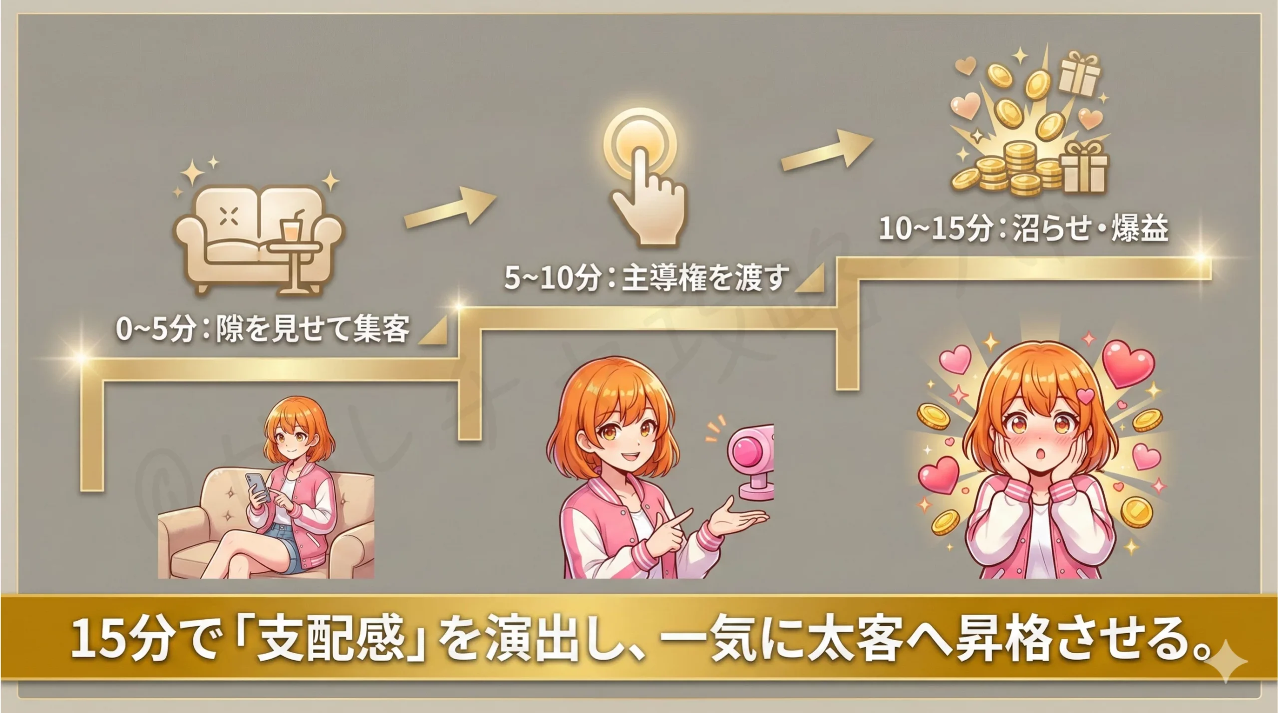 15分で支配館を演出して太客に昇格させる方法