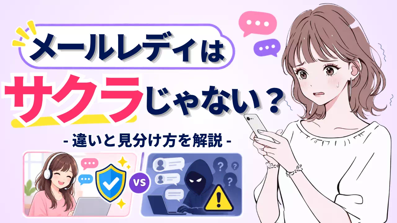 メールレディはサクラじゃない？違いと見分け方を解説のサムネイル