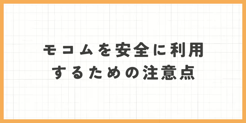 安全に利用するための注意点の画像