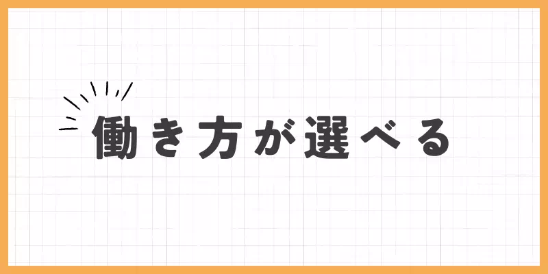 働き方のバナー
